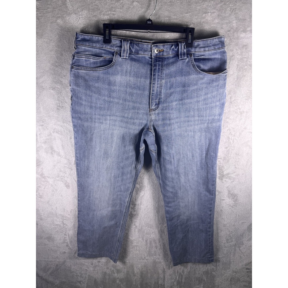 Duluth Ballroom Double Flex Jeans Mens 40x31 Blue Relaxed Straight Stretch Pants